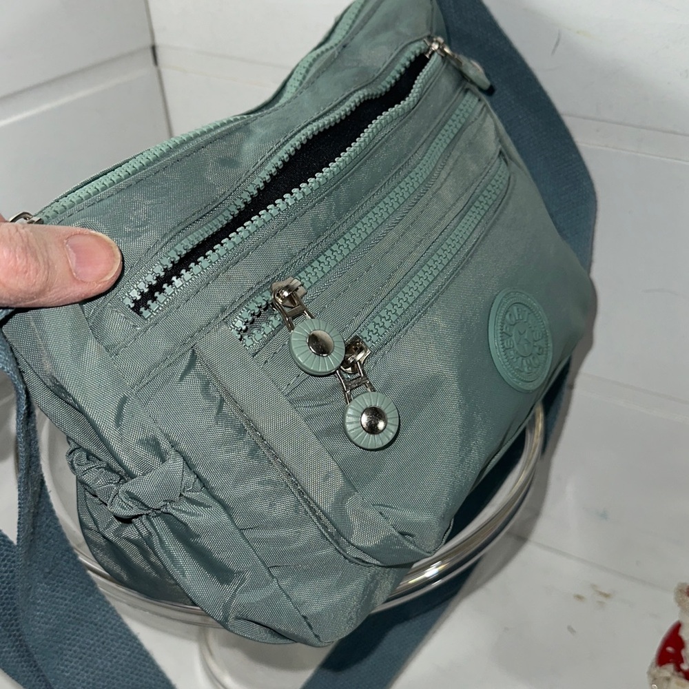 Urban Go nylon organizer crossbody travel bag aqua waterproof